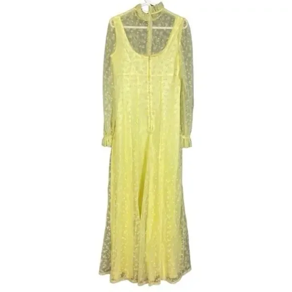 Vintage 1970s Floral Maxi Dress - Picture 2 of 4